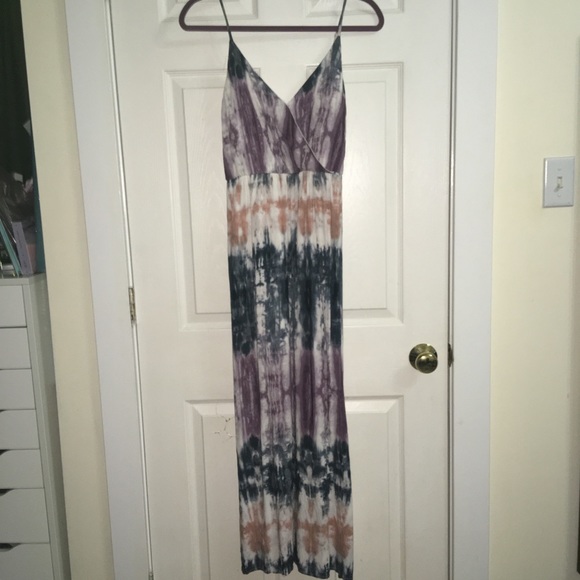 One Clothing Surplice Tie Dye Maxi Dress Medium - Picture 6 of 8